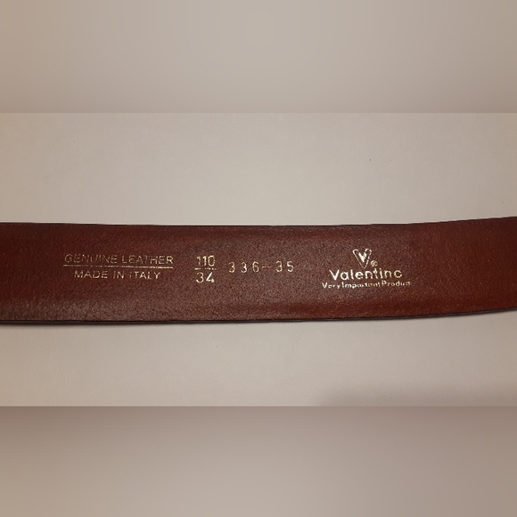 Valentino VIP Brown Leather Belt - Picture 6 of 7